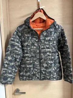 【UNIQLO】ライトウォームパデットパーカー 150cm 迷彩柄（動物）