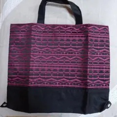 FAUCHON ピンク・黒 エコバッグ