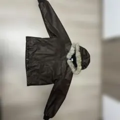 ブラウンファー付きフードジャンパーのサムネイル