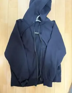 ヘビーウェイトスウェットフルジップパーカ ブラック GU Lサイズ