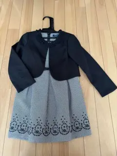 女の子入学式 120cm motherways ワンピース2点セット