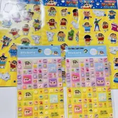 クレヨンしんちゃん　シールがいっぱい 　タイルシール　ブロックシール　ぷっくり