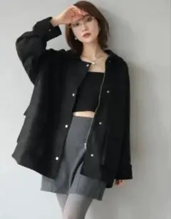 【ゆうパック確約】コーデュロイ襟スウェードミドルジャケット /lumier同型