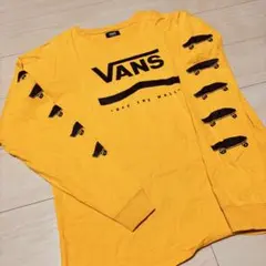 VANS イエロー ロングスリーブカットソー　M