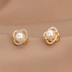 X362 ピアス レディース ゴールド k18 パール S925 プレゼント