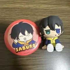 ヒプノシスマイク ヒプマイ 三郎 じとっと ラバーフィギュア　缶バッジ