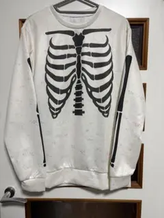 スカル花柄パーカー＋5pocket Slim スラックス - メルカリ