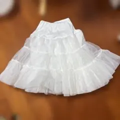 ホワイト フリル パニエ