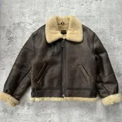 Type B-3 羊革　本革　ムートンフライトジャケット ボアジャケット L