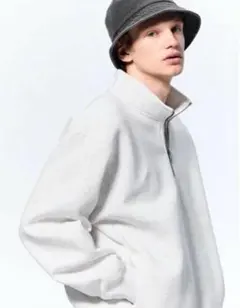 ヘビーウェイトスウェットハーフジッププルオーバー