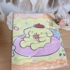 サンリオ1番くじ＊ポムポムプリンフェイスタオル ＊イエロー