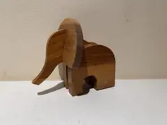 069　ARTECMA　木製象　アニマル　ペン立て　展示品