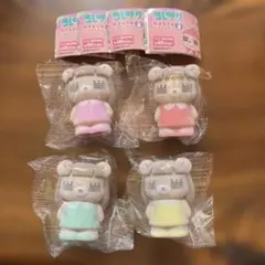 コレサワ　れ子ちゃん　ソフビマスコット　4点セット　カプセルトイ