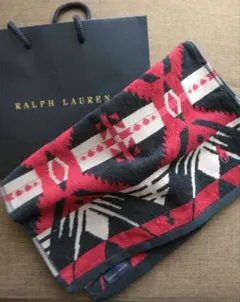 Ralph Lauren 幾何学模様 タオル＋紙袋付き