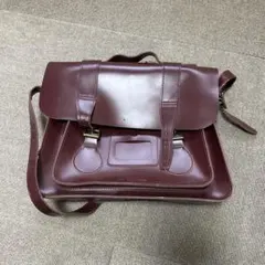 Dr.Martens ブラウン レザー ショルダーバッグ