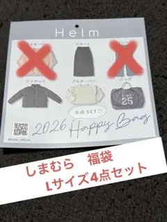 しまむら 福袋 helm レディース L 4点セット　セットアップ
