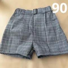 フォーマルショートパンツ チェック柄90㎝