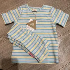 新品　マイリトルワンダー　パジャマ　セットアップ　上下　マルチボーダー　90