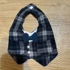 フォーマルスタイ　スーツ風　蝶ネクタイ　ハンドメイド