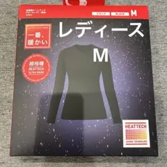 ユニクロ超極暖ヒートテックウルトラウォームクルーネックT Mサイズ　ブラック