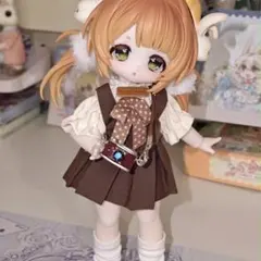 兎の夢匣用 服 4点セット C4F ボニーバニー6 ドール服 ブラウン