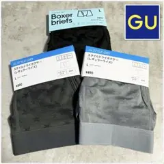 【新品】GU ジーユー ボクサーパンツ スタイルドライボクサー Lサイズ 3枚②