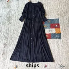 定価19,250円SHIPS シップス ハシゴレースワンピース ネイビー 美品 定価19,250円SHIPS シップス ハシゴレースワンピース ネイビー 美品