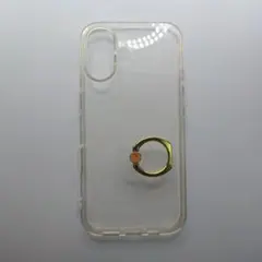 iPhone16 TPU クリアケース スマホリング付き