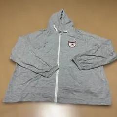 ☆3 CONVERSE フード付きジップアップパーカー 3L グレー