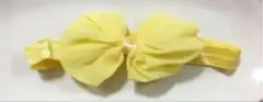 ベビー リボン ヘアバンド♡黄色