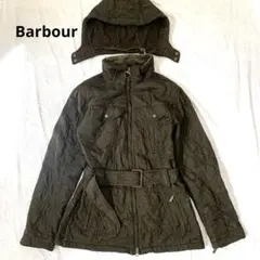 バブアー キルティングコート 2way フード 取り外し可 ダブルジップ UK8