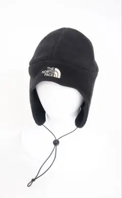 ビ*ビ様 90s USA製ノースフェイスフリース耳当て帽黒USEDフライトキャッのサムネイル