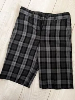 COMME CA ISM チェック柄ハーフパンツ 130A