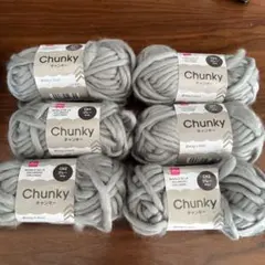 DAISO★ダイソー★チャンキーヤーン《グレー　CK2》