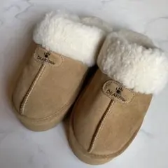 BEARPAW Bearpaw ベアパウ サボ スリッパ 厚底 防寒 ブラウン