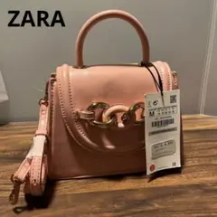 【新品未使用】ZARA ザラ　ミニバッグ　ショルダーバッグ　ピンク