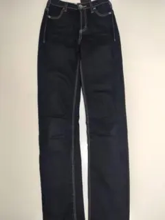 【GYDA.ジェイダ】ハイウエストワンウォッシュスキニーパンツxxs.ブラック