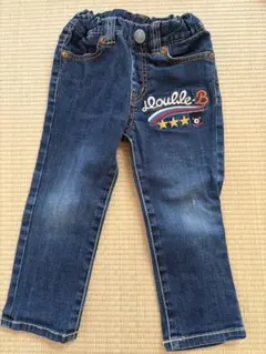 Double.B ダークブルー デニムパンツ 90