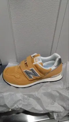 新品　21㎝　ニューバランス　PO313 イエロー　キッズ　スニーカー