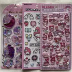 マイメロディ ❤︎ ウォーターイン・ ペタメロウ・ボンボンドロップシール