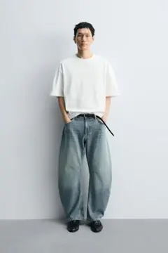 ZARAリラックスバレルフィットジーンズ