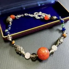 天然石 ネックレス マルチカラー