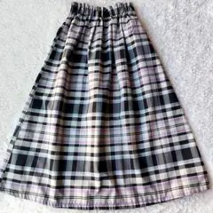 B.C STOCK ベーセーストック リバーシブル メモリースカート チェック