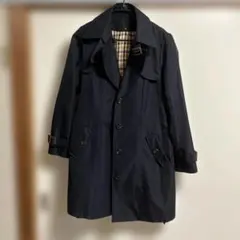 ミドル丈　トレンチコート　濃紺　L