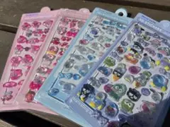 サンリオ　3Dステッカー　立体シール　3Dシール　4枚セット