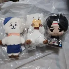 TinyTAN BT21 Jin ぬいぐるみ 3体セット