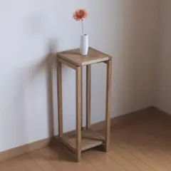 タモの飾り棚 無垢材 花台 展示台 - メルカリ