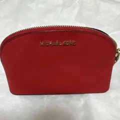 MICHAEL KORS レッド ポーチ