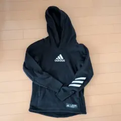 adidas ブラック フード付きパーカー J140