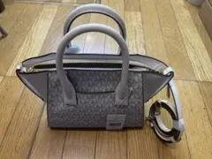 MICHAEL KORS ハンドバッグ グレー/ホワイト